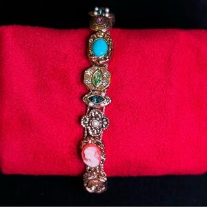 Edith Vanderbilt Victorian Revival Slide Charm Bracelet
